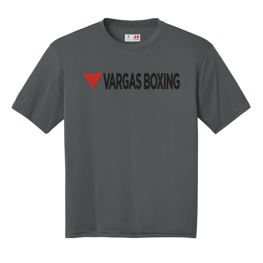 VARGAS BOXING PERFORMANCE TEE - CHARCOAL