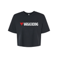 VARGAS BOXING TEE - WOMEN'S CROPPED - BLACK