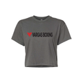 VARGAS BOXING TEE - WOMEN'S CROPPED - GREY