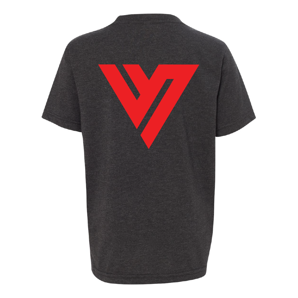 VARGAS BOXING TEE - YOUTH - CHARCOAL GREY