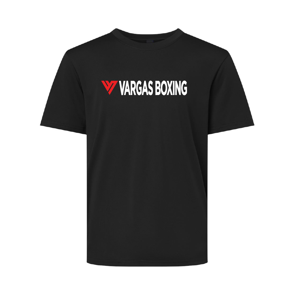 VARGAS BOXING PERFORMANCE TEE - YOUTH MEX FLAG - BLACK