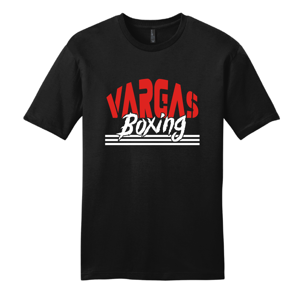 VARGAS BOXING RING LOGO TEE - BLACK