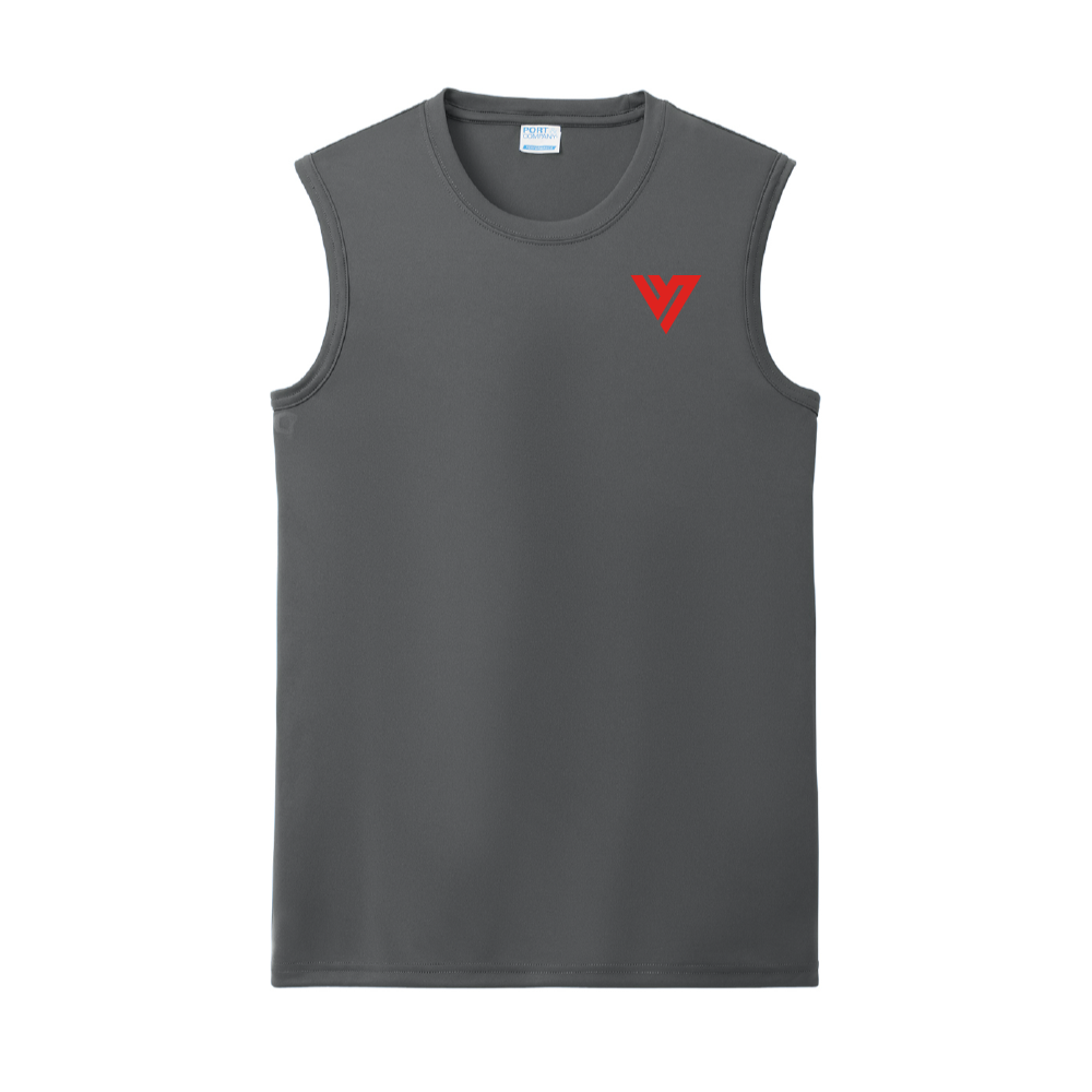 V LOGO TANK - GREY