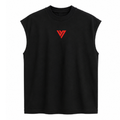 "WE DON'T PLAY BOXING" OVERSIZED TANK - BLACK