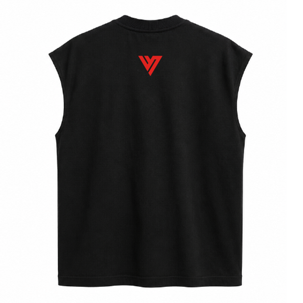 "NO ME SE RAJAR" OVERSIZED TANK - BLACK