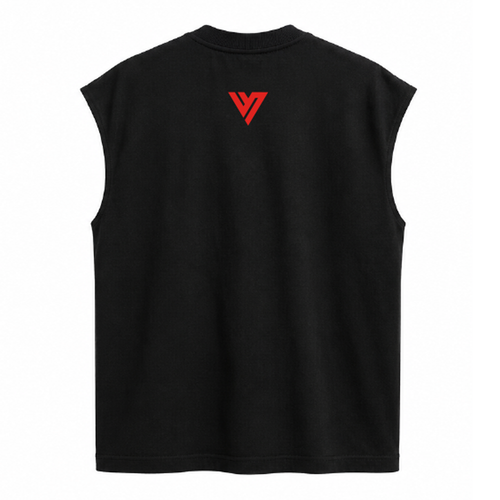 "NO ME SE RAJAR" OVERSIZED TANK - BLACK