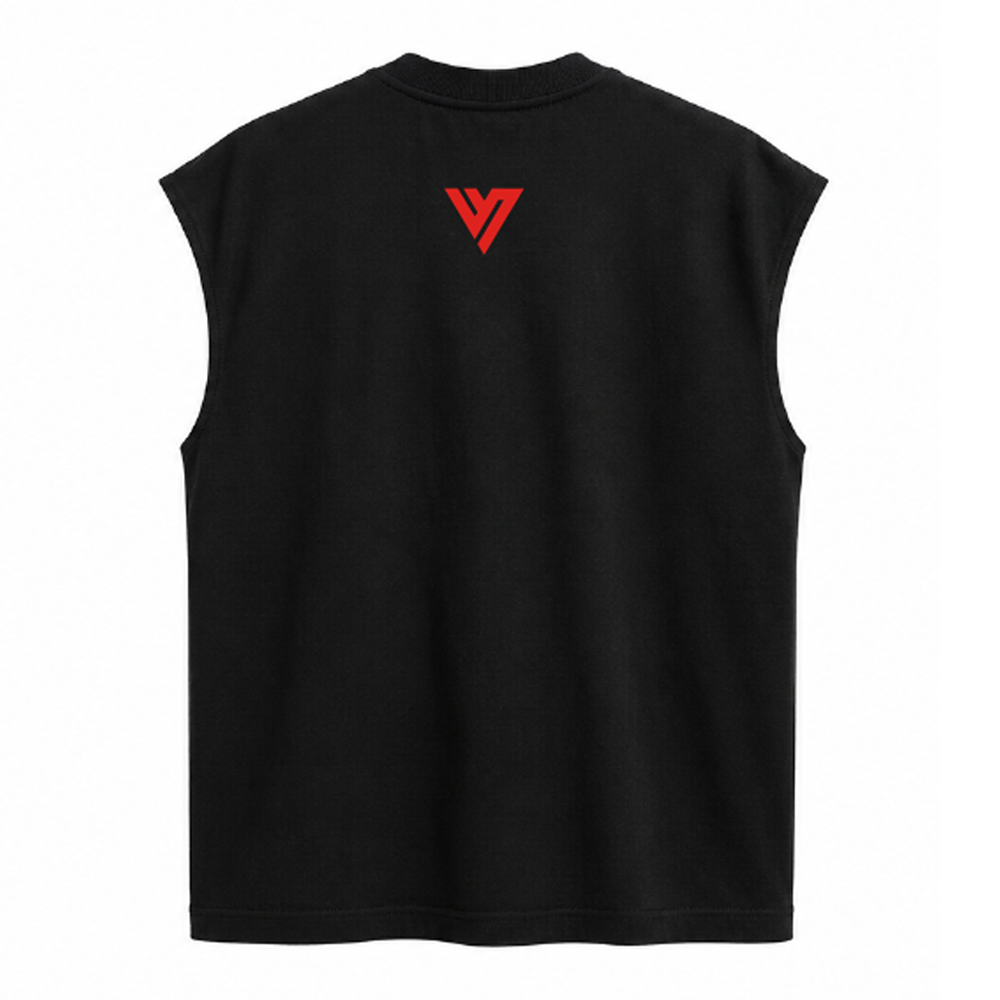 "YOU CAN'T PLAY BOXING" OVERSIZED TANK - BLACK