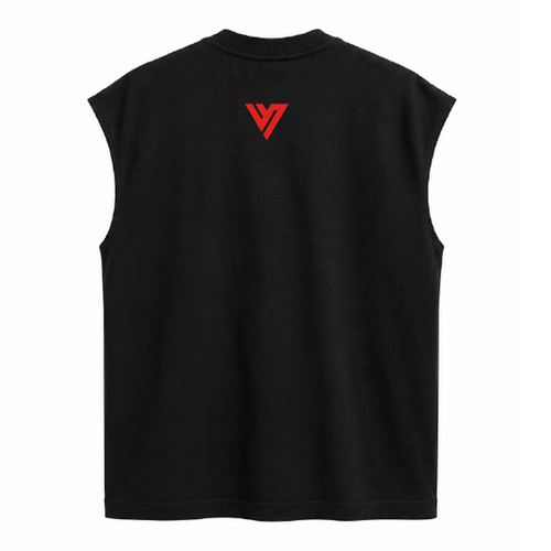 "YOU CAN'T PLAY BOXING" OVERSIZED TANK - BLACK