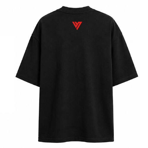 "NO ME SE RAJAR" OVERSIZED TEE - BLACK